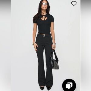 Princess Polly pinstripe flare pants size 4 brand new new